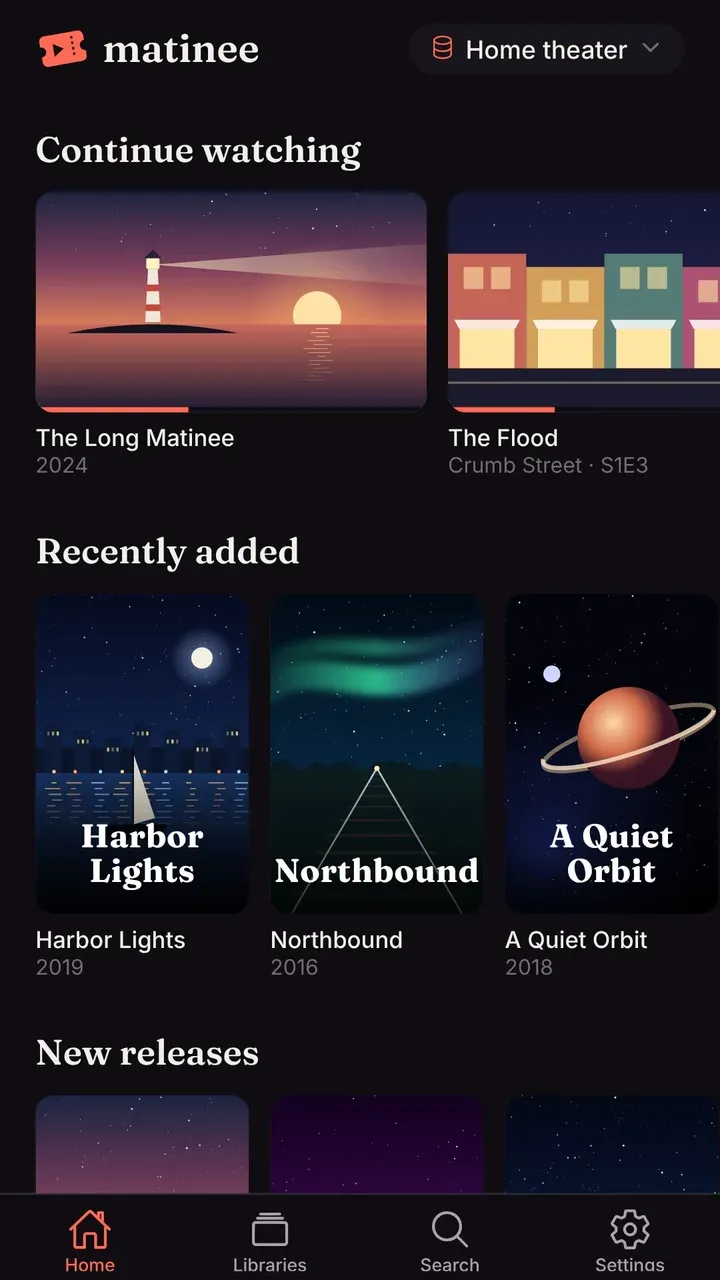 Home in the phone app