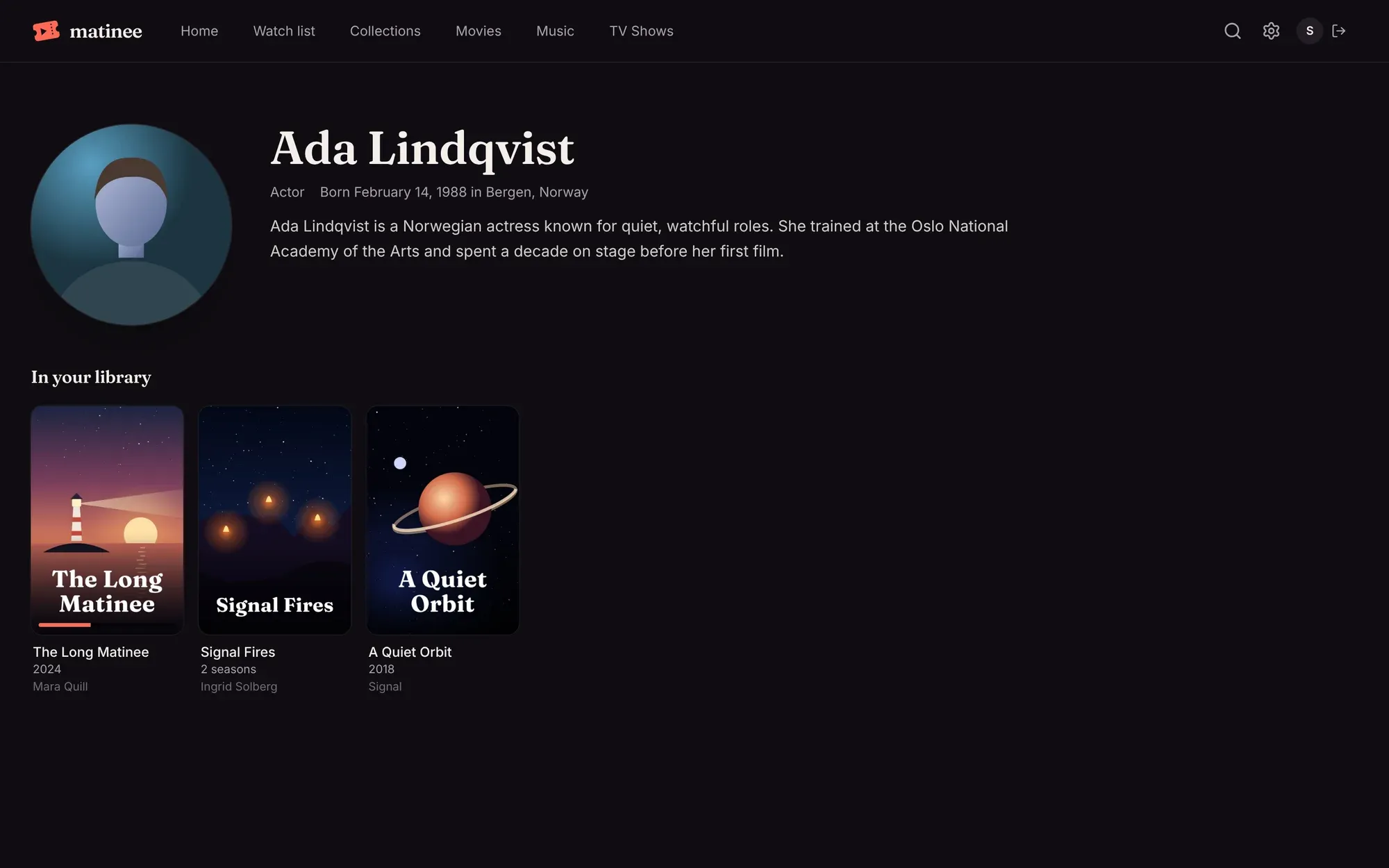 Ada Lindqvist’s page: photo, biography and her titles in the library